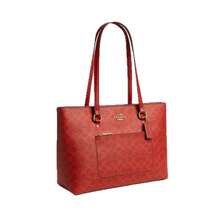Coach Women's Station Tote Bag - 赤紅 - 查看 8