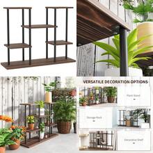 Four-Tier Wooden Shelf Plant Stand - T0001-01-2907 - View 2