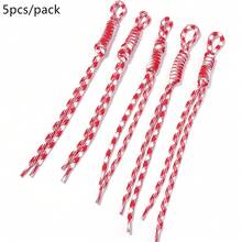 5入組 22-25cm 色塊拼接手工編織尼龍掛繩,花卉圖案鑰匙圈手機掛繩包飾 DIY 校園文具背包可愛裝飾繩 - 花色編織掛繩 - 查看 19