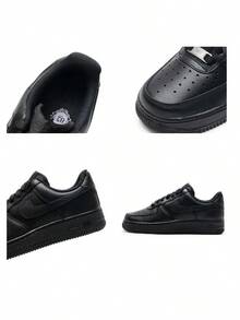 Nike Women's Sports Casual Shoes WMNS AIR FORCE 1 07 REC 26 Summer New Pure Black Low-Top Casual Sneakers DD8959-001 - Black - View 11