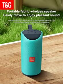 T&G113 Portable Fabric Bluetooth Speaker, Handheld Wireless Waterproof Subwoofer, Supports TF Card Slot, Outdoor Desktop Stereo Player, Suitable For Camping And Travel - View 1