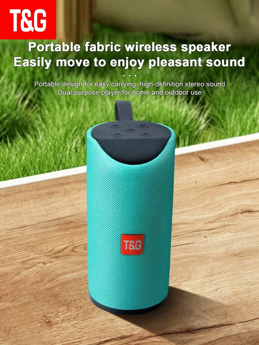 T&G113 Portable Fabric Bluetooth Speaker, Handheld Wireless Waterproof Subwoofer, Supports TF Card Slot, Outdoor Desktop Stereo Player, Suitable For Camping And Travel - View 1