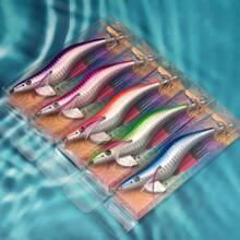 ANFS 5pcs Squid Fishing Lure -Egl Lure Fishing Bait Squid Jigs For Octopus Cuttlefish, Saltwater Hard Bait - Multicolor - View 11