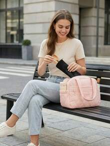1pc Large Capacity Multi-Layer Insulated Lunch Bag, Suitable For Office Workers To Carry Meals And Outdoor Picnics, Kitchen And Camping Essential, Best Choice For Back To School Season - Multicolor - View 11