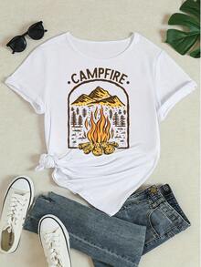 Women T-Shirts - 白色 - 查看 4