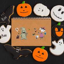 MONASHOP 8pcs Stickers, Face Decals, Waterproof Puzzle Stickers, DIY Craft Supplies, Cartoon Expression Stickers - Multicolor - View 5