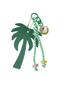PU Coconut Camel Palm Tree Bag Charm,Woven Lanyard Keychain,Leather Palm Tree Bag Accessory,Fashion Women Handbag Decor Charms,Perfect Holiday Gift - Multicolor - View 12