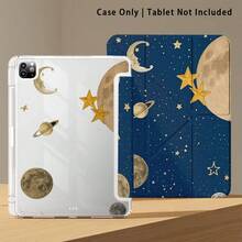 行星月亮星星圖案 1件平板保護殼附支架，相容於 Honor 8/9/10/X8/X8A/X9/X8Pro/X9Pro/MatePad SE 11吋/MatePad 11吋/11.5吋/MatePad Pro/Apple 10代/11代 2025 (A16) - 款式38 - 查看 6