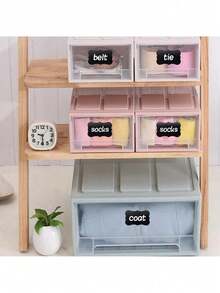 24 Pcs Self Adhesive Jar Labels In PVC, Reusable Write On Stickers For Spices Preserves Containers And Storage, 5 * 3.5 Cm Black Labels For Easy Kitchen Office And Garden Organization, Ideal For Jars, Boxes And Decorations - Black - View 5