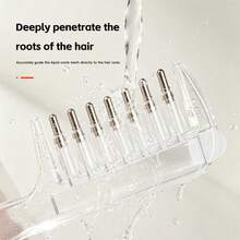 Transparent Hair Comb With Built-In Liquid Reservoir, Can Hold Hair Oil For Even Distribution, Ergonomic Handle For Comfortable Grip, Convenient And Practical Tool For Daily Home Hair Care - Multicolor - View 7