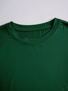 Custom Women's Long Sleeve T-Shirt - Add Your Text, Customize Your Text/Message/Birthday Wishes. Personalized Text Customization Sports - Dark Green - View 2