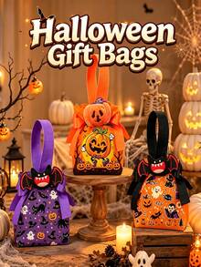EIGIIS Halloween Ghost Candy Bags, Party Gift Candy Bags, Horror Party Decorations & Decor - View 1