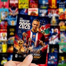 FIFA Panini 50pcs 2026 World Cup Football Stickers, Football Stars, National Teams, Trophies And Poster Style Designs, Suitable For Scrapbooking And Football Fans - Multicolor - View 4