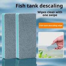4pcs Aquarium Cleaning Sponges, Fish Tank Glass Cleaner Magic Sponge, Algae & Scale Remover, Scratch-Free Chemical-Free Melamine Foam Brush, Suitable For Freshwater And Saltwater Tanks Aquarium Accessories - View 3