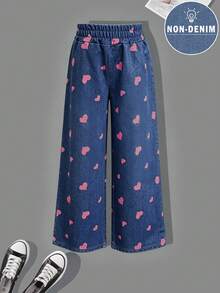 Girls Casual Cartoon Cow Print Hooded Sweatshirt And Loose Pants 2-Piece Set, Autumn/Winter Daily Home And Outdoor Wear - Mauve Purple - View 5
