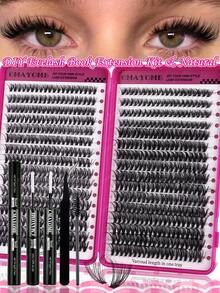 CMAYOME 544/640pcs DIY Eyelash Clusters, Single Eyelashes, Thick And Fluffy D-Shaped Curled Grafting Eyelashes, 8-16mm Mixed Length, Suitable For Various Makeup Looks, Including Eyelash Glue, Lightweight And Reusable Eyelashes, High Cost-Effectiveness - Multicolor - View 15