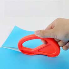 4-Pcs Packaging Paper Cutter, Gift Packaging Cutting Tool For Christmas And Birthday Presents, Gift Packaging Cutter, Creative Kraft Paper And Craft Paper Roll Sliding Line Cutting And Trimming Machine, Courier Knife - A - View 2