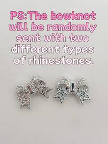 18pcs Rhinestone Bear Shoe Charms DIY Detachable Shoe Decorations ABS Shoe Accessories Suitable For Wooden Clogs Women's Sandals Slippers Beach Shoes, Holiday Gift - Silver - View 7