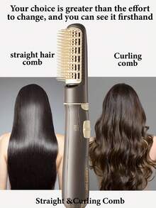Sikat Pengering Rambut Panas CRASTS yang Dapat Dilepas, 2 Pengaturan Panas, Alat Penata Rambut Pengering, Alat Penata Rambut Pengering Satu Langkah, Alat Penata Rambut Lurus Anti-Kusut dan Bervolume, Cocok untuk Semua Jenis Rambut - Coffee Brown - View 10