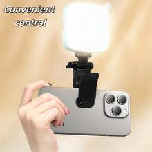 Portable Mini LED Phone Pocket Light, Handheld Fill Light, Photography Selfie Fill Light, Rechargeable Clip-On Camera Fill Light, Suitable For Live Streaming, Outdoor Shooting, Video Recording And Makeup - Multicolor - View 1