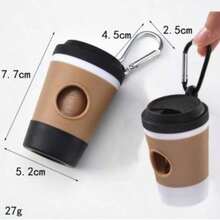 Coffee Scented Poop Bags + Coffee Cup Set, Portable Hanging Coffee Cup Pet Poop Bag Dispenser, Outdoor Dog Poop Bag Dispenser Box - Multicolor - View 5