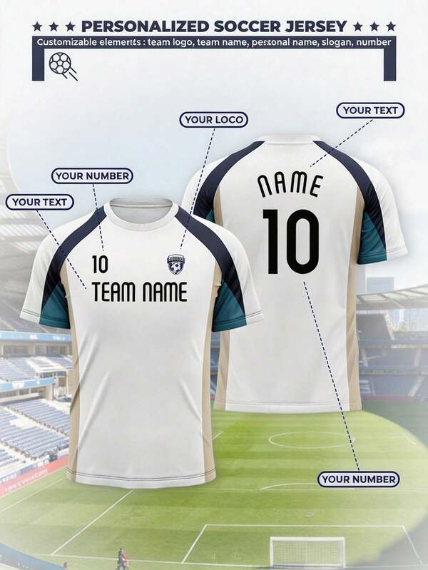 Camiseta de fútbol personalizada y personalizada del Tottenham Hotspur para la temporada 2026-27, que incluye logotipo, número y nombre del jugador