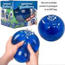 somoving 1pc Cute Blueberry Squishy Slow Rebound Stress Relief Toy, Cheese Squishy, Dumpling Squishy, Fingertip Toy, Random Color, Style And Packaging - Multicolor - View 2