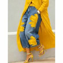 Women Jeans - Yellow - View 3
