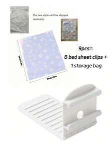 4PCS Thickened Bed Sheet Clips - Invisible Bed Sheet Clips, Non-Slip Design, Suitable For Various Mattresses, PP Material - Suitable For Hotels, Homes Or As Gifts - Easy To Clean (Grey), Hotel Bedding, Seamless Design, Premium Fixing Clips, Bed Sheet Clips - Multicolor - View 16