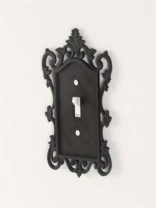 A Gothic Switch Plate Cover, Suitable For Home And Office Wall Decoration, Made Of Durable Plastic With Artistic Design, Perfect For Halloween Decor - Multicolor - View 8