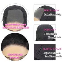 Body Wave Bob Wig Human Hair 4x4 Lace Front Wig 180% Density Transparent Lace Human Hair Wigs - Natural Black - View 6