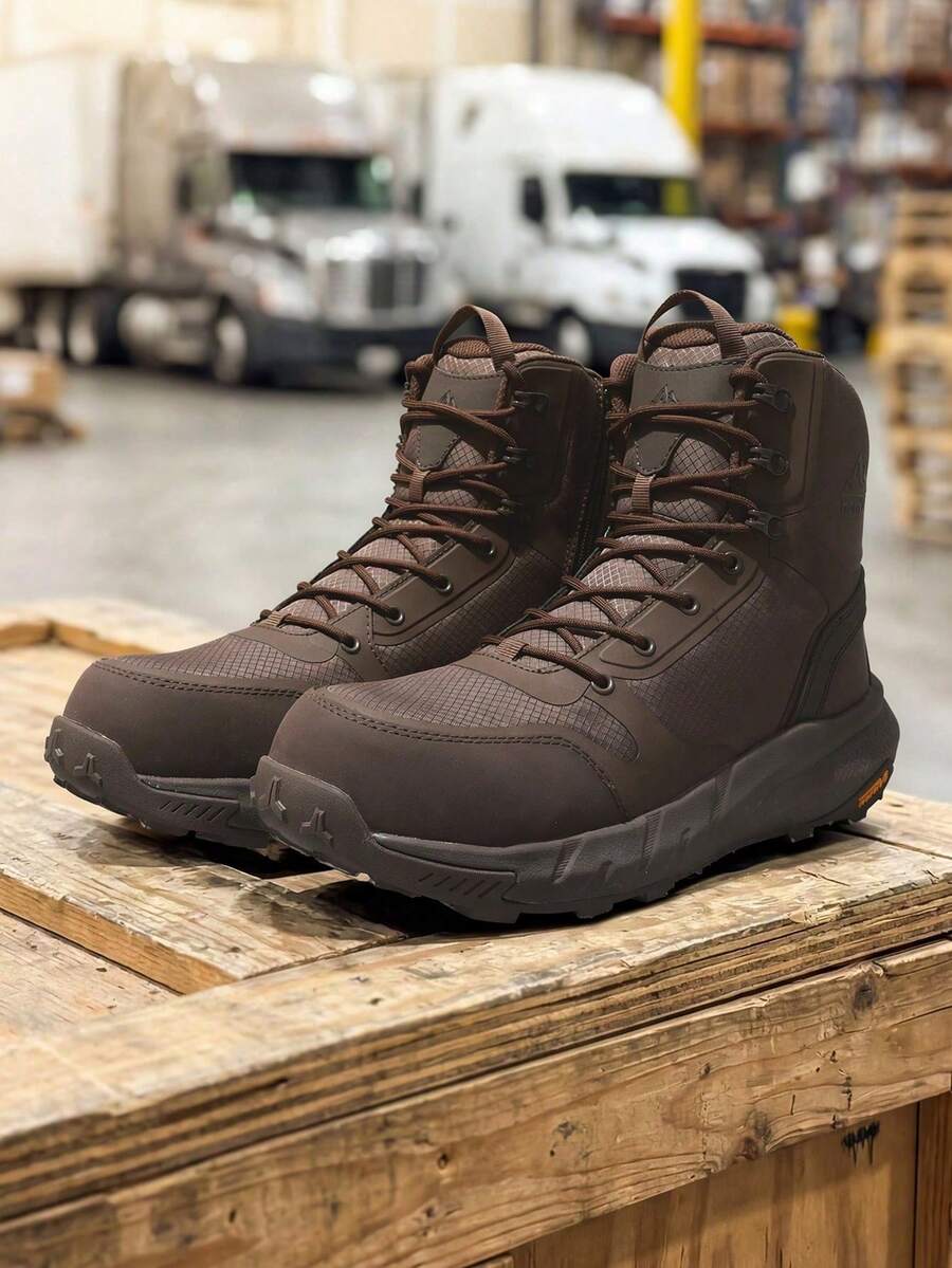 Men Work & Utility Shoes - Brown - View 1