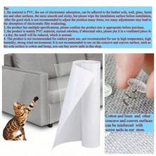 1 Roll Thick Clear Cat Scratch Protector, Self-Adhesive Vinyl Furniture Shield, Waterproof & Durable Anti-Scratch Tape For Sofa, Walls, Doors & Countertops - 3m*45cm - View 4
