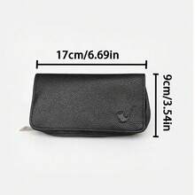 New Premium Business Black Pipe Storage Bag, Outdoor Portable Smoking Accessories Organizer, Perfect Gift For Dad! Christmas Gift! Holiday Gift! Halloween Gift! - Black - View 4