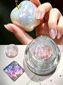 Payet Berkilau Opal Holografik, Kilauan Neon Berwarna-warni dari Berbagai Sudut, Cocok untuk Dekorasi Seni Kuku, Desain DIY - MultiWarna - View 1