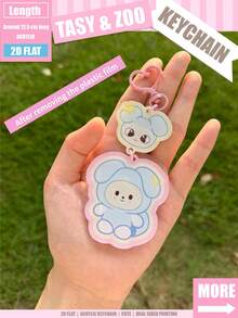 K-Pop Sk Keychain, Straykidd Keychain, IN, Know, Tasy Derivative Design, Acrylic Keychain, Cute Design, Bag Decoration/Car Key Decoration, Suitable For Family And Friends - Tasy Style - View 5