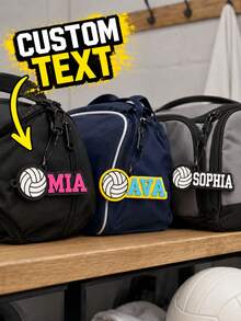Personalized Volleyball Name Keychain, Customized 3D Sports Bag Tag With Name, Volleyball Player Team Gift, Backpack Luggage Charm, Birthday, Halloween, Thanksgiving And Christmas Gift For Volleyball Enthusiasts - Multicolor - View 11