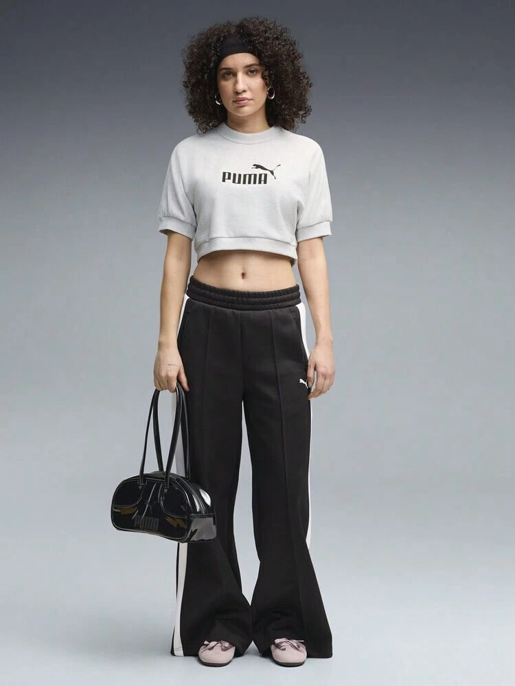 Puma Sweatshirt Rajut Putih ESS ELEVATED No.1 Logo Wanita - Tanpa Sweatshirt 63664505 - Hitam dan Putih - View 1