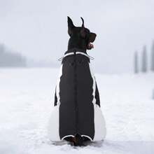 Full Body Dog Coat - Warm Jacket For Medium Dogs, High Collar Winter Coat With Chest Harness, Reflective Dog Snowsuit Windproof Down Jacket With Legs, Four-Legged Snow Suit Pet Warm Coat - Multicolor - View 10