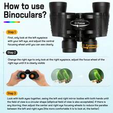 1pc V.FAR HD Black Binoculars FMC Multi-Coated Portable Compact Eyepiece 20mm Objective Lens 35mm Suitable For Landscape Bird Watching Ball Games Concerts Spectating Travel - Multicolor - View 7