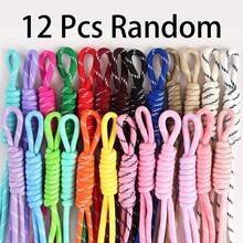12pcs Mixed Color Paracord Replacement Rope, Braided Paracord Blank Rope, DIY Keychain And Bag Charm Making Material - Multicolor - View 6