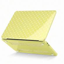 Polka Dot Style Compatible With Macbook Neo 13-Inch 2026 A3404 A18 Pro Chip, A3404 2026 Neo 13-Inch Ultra-Clear Crystal Fully Transparent Ultra-Thin Hard Shell Protective Case, Back To School Yellow Polka Dot - View 1