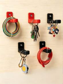 9.5cm/3.7in Sturdy Wall Mount Tape Dispenser Organizer, Corrosion Resistant Storage Rack, Reliable Hanging Multi-Purpose Hook, Suitable For Various Places Including Washi Tape, Studio, Craft Room, Garage Tool Organizer, Kitchen And Office, Etc - Multicolor - View 7