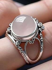 1pc Fashion Women's Ring, Suitable For Wedding, Engagement, Party, Valentine's Day Gift - Silver - View 11