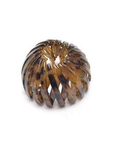 2pcs/Set Expandable Pumpkin Hair Claw Clips, Lightweight Strong Grip Non-Slip Acrylic Ponytail Clips, Suitable For Thick Coarse Long Hair Daily Casual Hairstyles, Tortoise Shell Transparent Hair Accessories Hair Clips - Multi-color - View 16