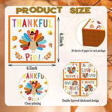 41pcs/Set Thanksgiving Tablecloth And Paper Napkin Set, Turkey Maple Leaf Tablecloth Napkins, Autumn Harvest Party Dinner Decoration Supplies - Multicolor - View 6