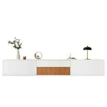 Modern TV Stand, TV Cabinet, TV Console, Low TV Stand. Unique Design - White - View 1
