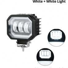 1Pc 80W Angel Eyes Motorcycle Spotlights Headlight Car LED Work Light 24V Waterproof For Offroad Truck Driving Automobile Accessories - Basic Edition - View 11