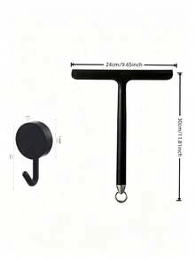 2pcs Glass Surface Cleaner And Silicone Material Scraper With Convenient Handle, Hook For Hanging Storage, Saving Space. Suitable For Bathroom, Shower, Kitchen, Mirror, Tile, Countertop - Multicolor - View 8
