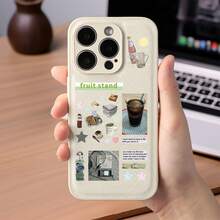 8pcs Weekend Foodie Diary Die-Cut Stickers, Creative Premium Minimalist Fun Fresh Packaging Material, Waterproof Decals - Multicolor - View 2